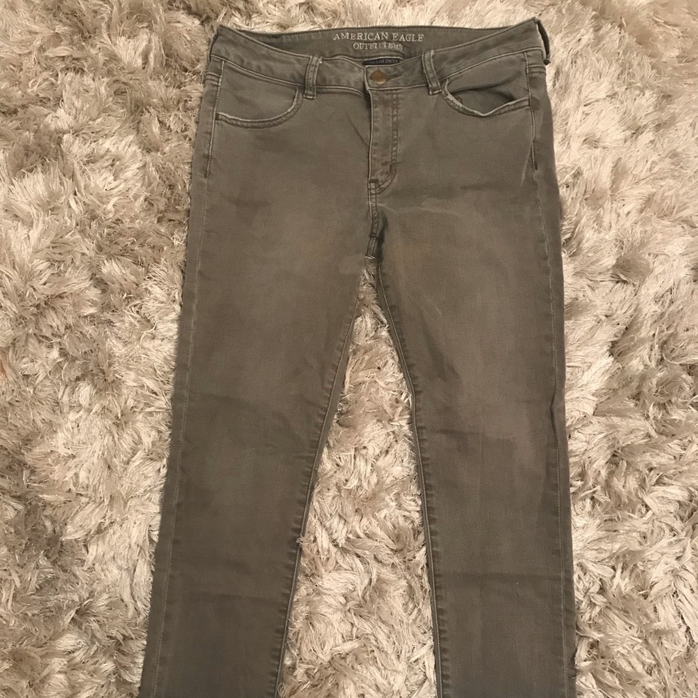 American eagle skinny crop jeans